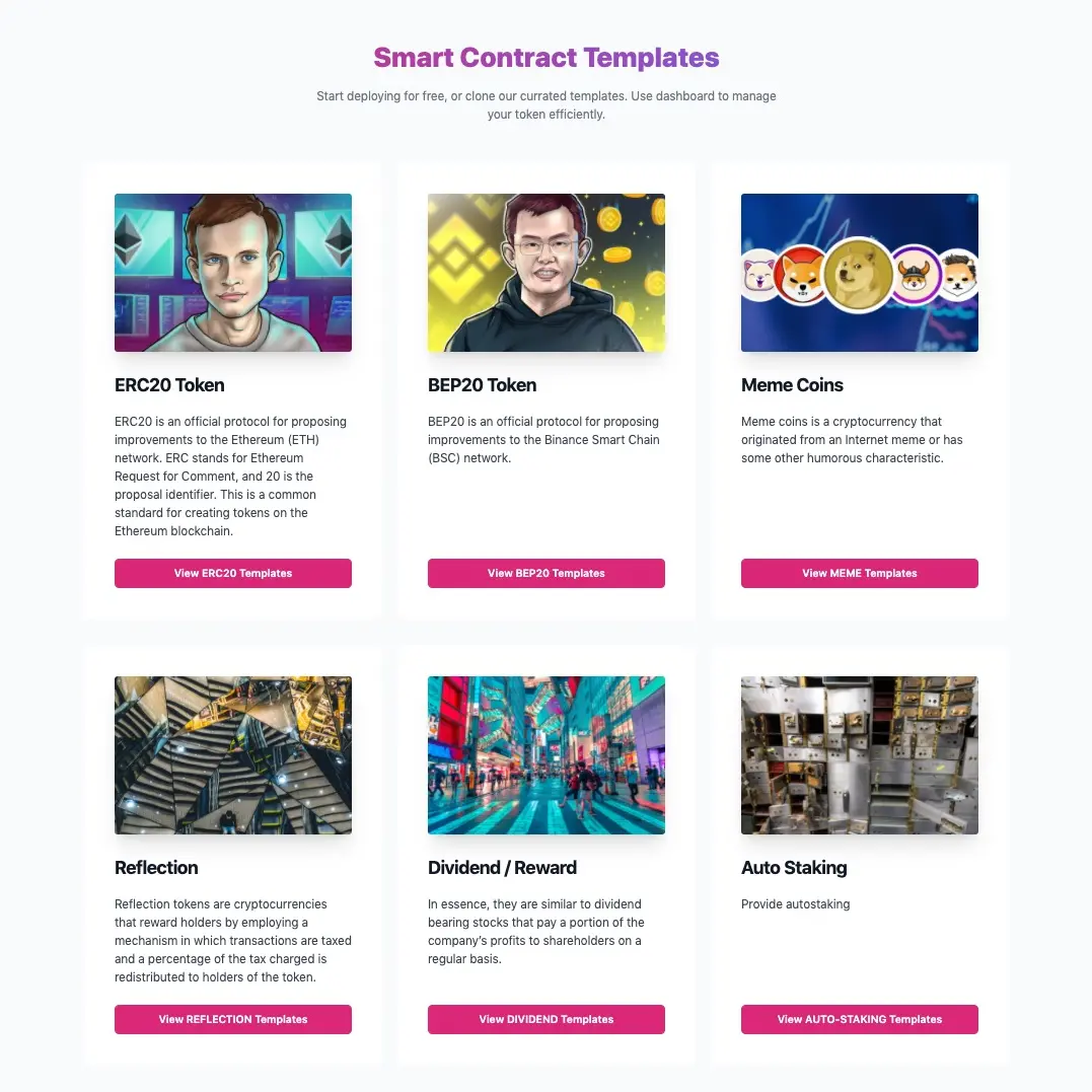 smart contract template